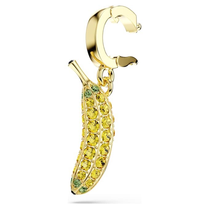 Minions-Bananen-Anhänger mit Pavé-Besatz, gelb, vergoldet Minions-Bananen-Anhänger mit Pavé-Besatz, gelb, vergoldet
