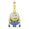 Minions Bob-Anhänger Pavé, mehrfarbig, goldfarben plattiert
