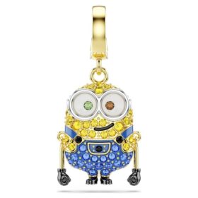 Minions Bob-Anhänger Pavé, mehrfarbig, goldfarben plattiert