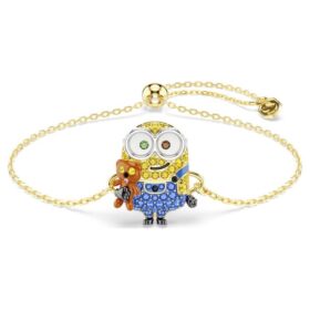 Minions Bob Armband Pavé, mehrfarbig, goldfarben plattiert
