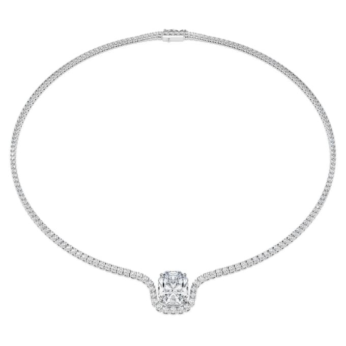 Octagon-Halskette mit im Labor gezüchteten Diamanten, 12,86 Karat insgesamt, achteckige Form, 18 Karat Weißgold Octagon-Halskette mit im Labor gezüchteten Diamanten, 12,86 Karat insgesamt, achteckige Form, 18 Karat Weißgold