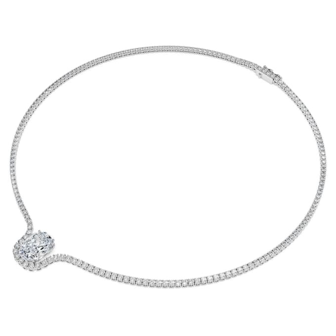 Octagon-Halskette mit im Labor gezüchteten Diamanten, 12,86 Karat insgesamt, achteckige Form, 18 Karat Weißgold Octagon-Halskette mit im Labor gezüchteten Diamanten, 12,86 Karat insgesamt, achteckige Form, 18 Karat Weißgold