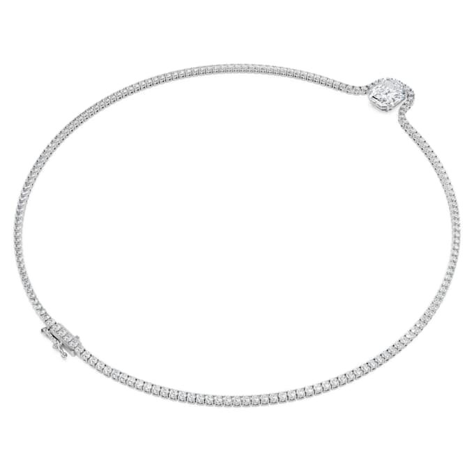 Octagon-Halskette mit im Labor gezüchteten Diamanten, 12,86 Karat insgesamt, achteckige Form, 18 Karat Weißgold Octagon-Halskette mit im Labor gezüchteten Diamanten, 12,86 Karat insgesamt, achteckige Form, 18 Karat Weißgold