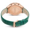 Octea Chrono Uhr, Swiss Made, Lederarmband, grün, roségoldfarbenes Finish Octea Chrono Uhr, Swiss Made, Lederarmband, grün, roségoldfarbenes Finish