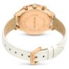 Octea Chrono Uhr, Swiss Made, Lederarmband, weiß, roségoldfarben Octea Chrono Uhr, Swiss Made, Lederarmband, weiß, roségoldfarben