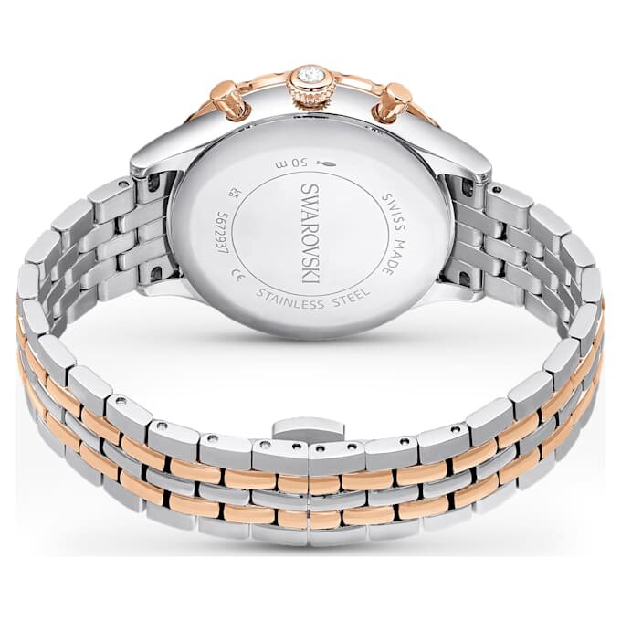 Octea Chrono Uhr Swiss Made, Metallarmband, Roségold-Farbton, Mischmetall-Finish Octea Chrono Uhr Swiss Made, Metallarmband, Roségold-Farbton, Mischmetall-Finish