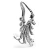 Ohrklemme „Swan“ aus der Vienna Collection, weiß, rutheniumbeschichtet