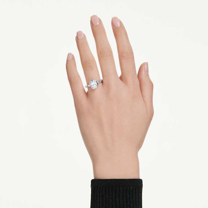 Ring mit achteckiger Fassung, im Labor gezüchtete Diamanten, 2,0 Karat insgesamt, achteckige Form, 14-karätiges Weißgold Ring mit achteckiger Fassung, im Labor gezüchtete Diamanten, 2,0 Karat insgesamt, achteckige Form, 14-karätiges Weißgold