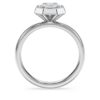 Ring mit achteckiger Fassung, im Labor gezüchtete Diamanten, 2,0 Karat insgesamt, achteckige Form, 14-karätiges Weißgold Ring mit achteckiger Fassung, im Labor gezüchtete Diamanten, 2,0 Karat insgesamt, achteckige Form, 14-karätiges Weißgold