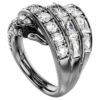 Ring „Swan“ aus der Vienna-Kollektion, weiß, rutheniumbeschichtet Ring „Swan“ aus der Vienna-Kollektion, weiß, rutheniumbeschichtet