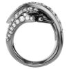 Ring „Swan“ aus der Vienna-Kollektion, weiß, rutheniumbeschichtet Ring „Swan“ aus der Vienna-Kollektion, weiß, rutheniumbeschichtet