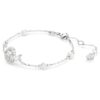 Schlangenarmband mit Kristallperle, gemischte Schliffe, Jahr der Schlange, weiß, rhodiniert Schlangenarmband mit Kristallperle, gemischte Schliffe, Jahr der Schlange, weiß, rhodiniert