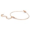 Schwan-Armband mit gemischten Schliffen, Schwan, Weiß, roségoldfarben plattiert Schwan-Armband mit gemischten Schliffen, Schwan, Weiß, roségoldfarben plattiert