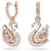 Schwan-Ohrringe Pavé, Schwan, Rosa Schwan-Ohrringe Pavé, Schwan, Rosa