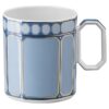 Signum-Becher mit Deckel aus Porzellan, blau Signum-Becher mit Deckel aus Porzellan, blau