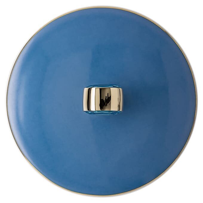 Signum-Becher mit Deckel aus Porzellan, blau Signum-Becher mit Deckel aus Porzellan, blau