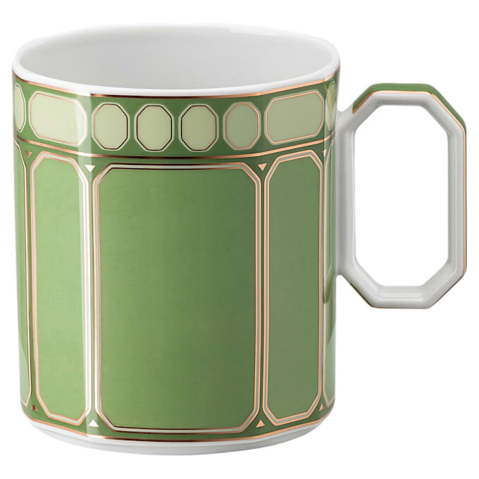 Signum-Becher mit Deckel, Porzellan, grün Signum-Becher mit Deckel, Porzellan, grün