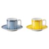 Signum Espresso-Set aus Porzellan, mehrfarbig Signum Espresso-Set aus Porzellan, mehrfarbig