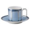 Signum Espressotasse mit Untertasse aus Porzellan, blau