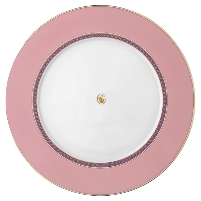 Signum-Essteller aus Porzellan, Rosa Signum-Essteller aus Porzellan, Rosa