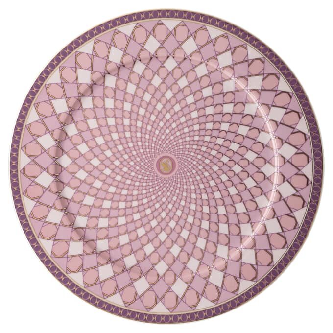 Signum Servierteller aus Porzellan, groß, rosa Signum Servierteller aus Porzellan, groß, rosa