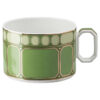 Signum Teetasse mit Untertasse aus Porzellan, grün