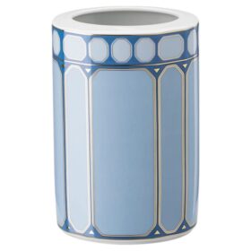 Signum-Vase aus Porzellan, mittelgroß, blau Signum-Vase aus Porzellan, mittelgroß, blau