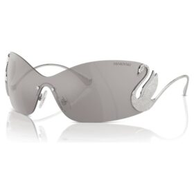 Sonnenbrille im Maskenstil, Swan, Sk7020, silberfarben