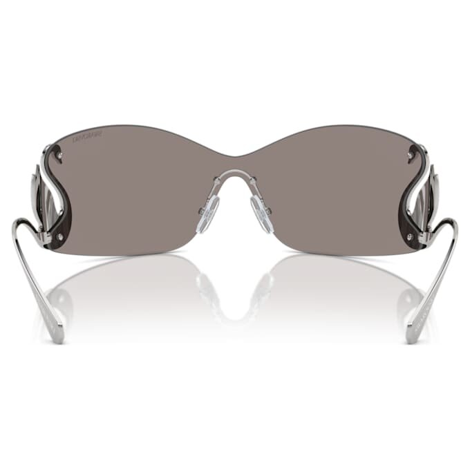 Sonnenbrille im Maskenstil, Swan, Sk7020, silberfarben Sonnenbrille im Maskenstil, Swan, Sk7020, silberfarben