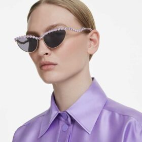 Sonnenbrille in Cat-Eye-Form, Lila