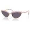 Sonnenbrille in Cat-Eye-Form, Lila Sonnenbrille in Cat-Eye-Form, Lila
