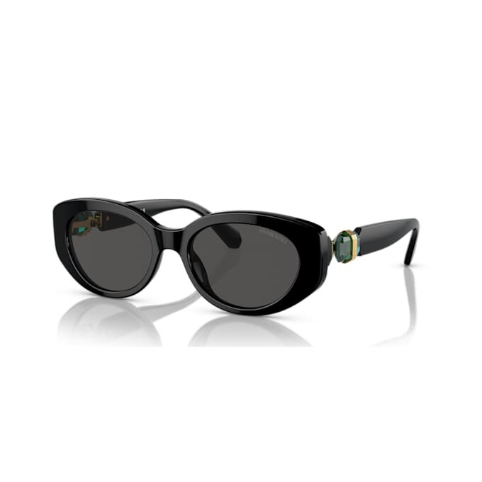 Sonnenbrille in Cat-Eye-Form, Sk6002, Schwarz Sonnenbrille in Cat-Eye-Form, Sk6002, Schwarz