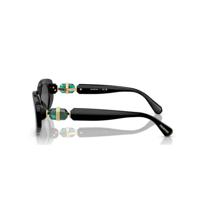 Sonnenbrille in Cat-Eye-Form, Sk6002, Schwarz Sonnenbrille in Cat-Eye-Form, Sk6002, Schwarz