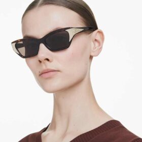 Sonnenbrille in Cat-Eye-Form, Sk6029, Braun