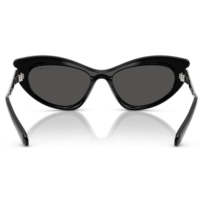 Sonnenbrille in Cat-Eye-Form, Sk6038, Schwarz Sonnenbrille in Cat-Eye-Form, Sk6038, Schwarz