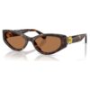 Sonnenbrille in Cat-Eye-Form, Sk6045, Braun Sonnenbrille in Cat-Eye-Form, Sk6045, Braun