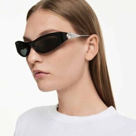 Sonnenbrille in Cat-Eye-Form, SK6046, Schwarz