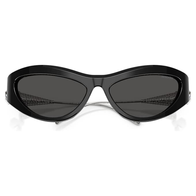 Sonnenbrille in Cat-Eye-Form, SK6046, Schwarz Sonnenbrille in Cat-Eye-Form, SK6046, Schwarz