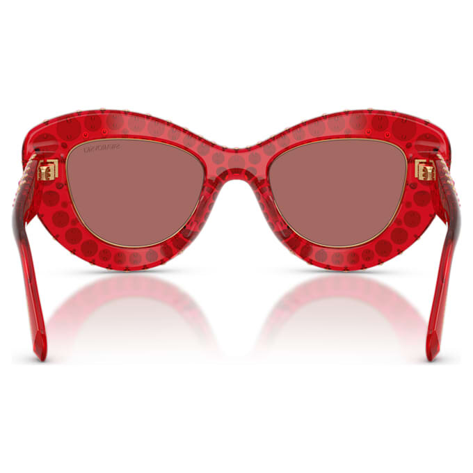 Sonnenbrille in Cat-Eye-Form, Sk6060, Rot Sonnenbrille in Cat-Eye-Form, Sk6060, Rot