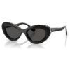 Sonnenbrille in Cat-Eye-Form, Sk6061U, Schwarz Sonnenbrille in Cat-Eye-Form, Sk6061U, Schwarz