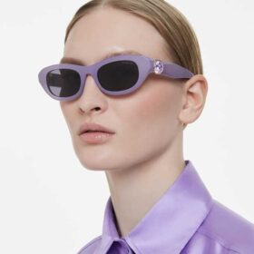 Sonnenbrille in Kissenform, Lila