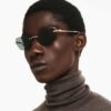 Sonnenbrille in Kissenform, Sk7038, goldfarben Sonnenbrille in Kissenform, Sk7038, goldfarben