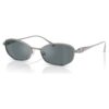 Sonnenbrille in Kissenform, Sk7042, silberfarben Sonnenbrille in Kissenform, Sk7042, silberfarben