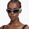 Sonnenbrille in Maskenform, SK6027, Schwarz