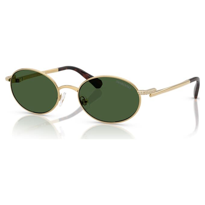 Sonnenbrille in ovaler Form, grün Sonnenbrille in ovaler Form, grün