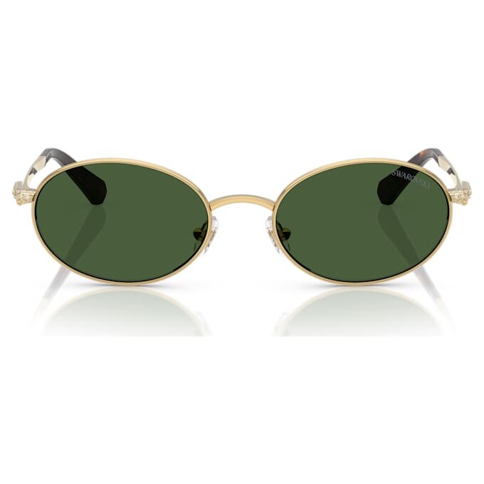 Sonnenbrille in ovaler Form, grün Sonnenbrille in ovaler Form, grün