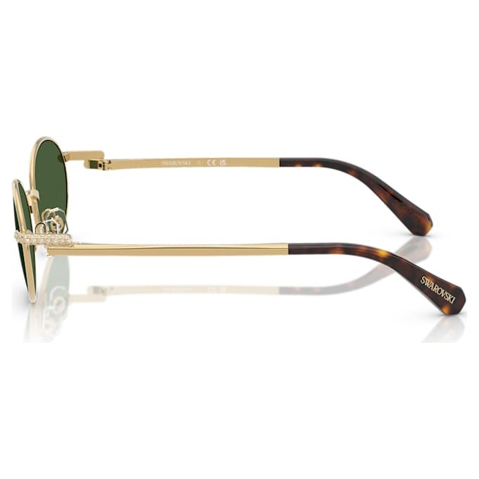 Sonnenbrille in ovaler Form, grün Sonnenbrille in ovaler Form, grün