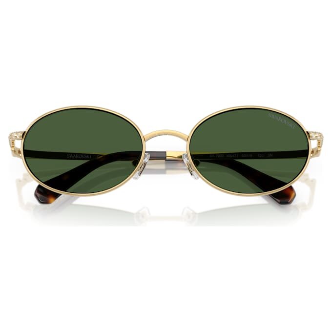 Sonnenbrille in ovaler Form, grün Sonnenbrille in ovaler Form, grün