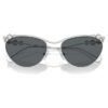 Sonnenbrille in ovaler Form, Sk7017, silberfarben