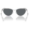 Sonnenbrille in ovaler Form, Sk7017, silberfarben